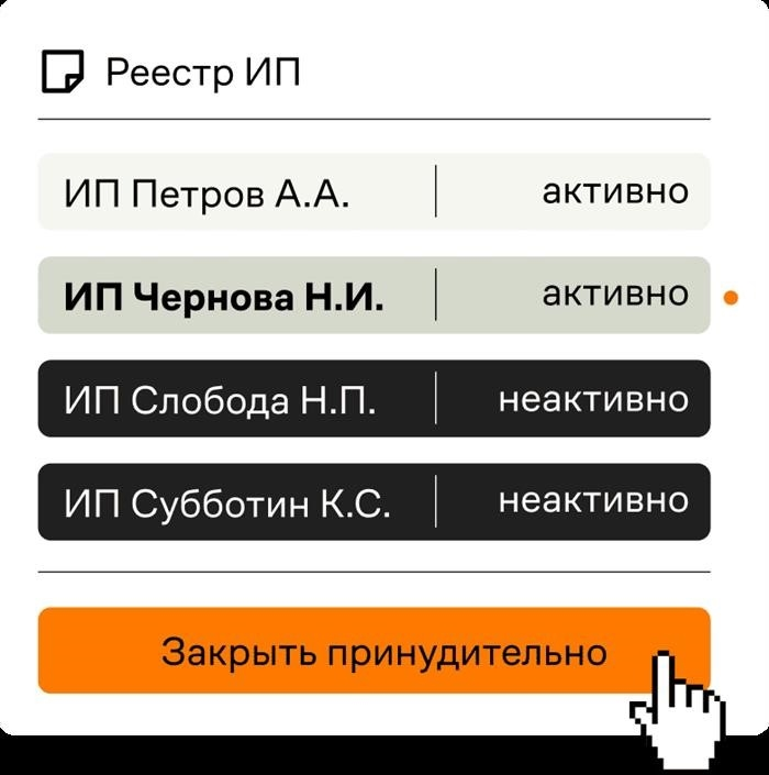 Защита от принудительного закрытия индивидуального предпринимательства