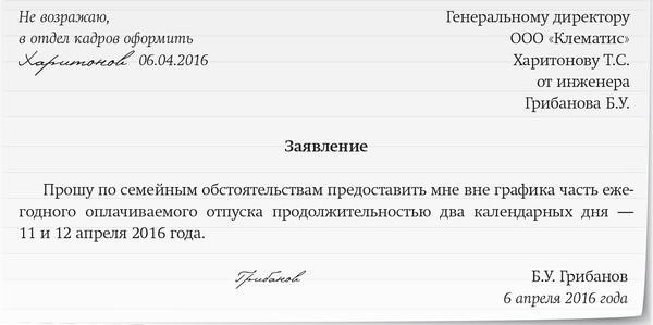 Сотрудник попросил предоставить ему полный выходной день. Как это оформить?